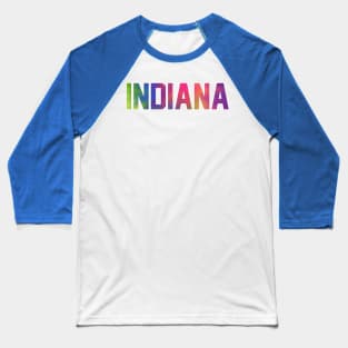 Indiana Tie Dye Jersey Letter Baseball T-Shirt